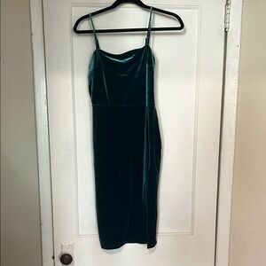 Express Green Slip Mini Dress Spaghetti Strap Cocktail